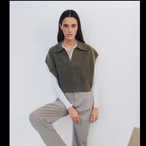 Zara polo knit vest